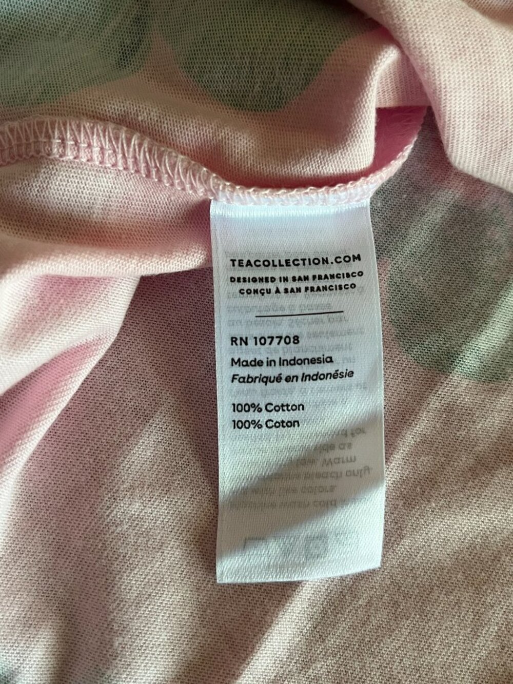 Tea Collection pink and green floral dress 12 NWT - Picture 7 of 8